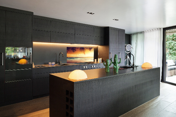 Spatscherm keuken Tropisch strand