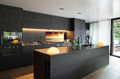 Spatscherm keuken Tropisch strand