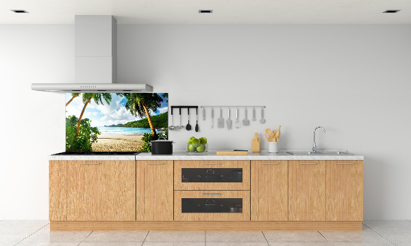 Spatplaat keuken Palmbomen op het strand