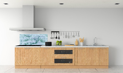 Glazen achterwand keuken Grote mantelkruid