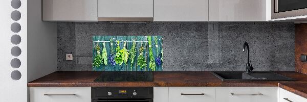 Spatscherm keuken Kruiden aan een touwtje