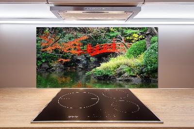 Achterwand keuken Japanse tuin