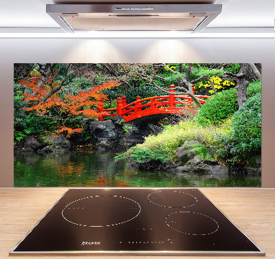 Achterwand keuken Japanse tuin