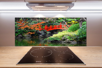 Achterwand keuken Japanse tuin