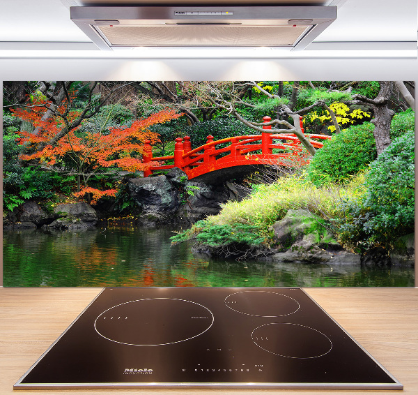Achterwand keuken Japanse tuin