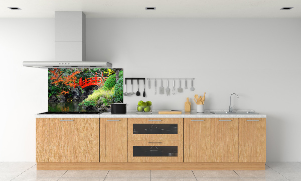 Achterwand keuken Japanse tuin