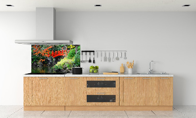Achterwand keuken Japanse tuin