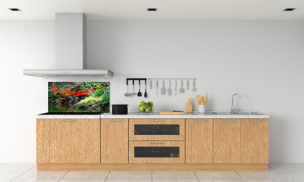 Achterwand keuken Japanse tuin