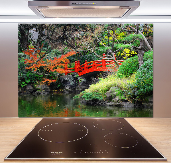 Achterwand keuken Japanse tuin
