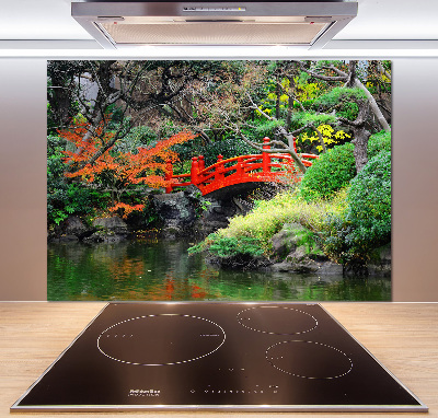Achterwand keuken Japanse tuin