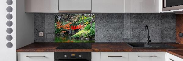 Achterwand keuken Japanse tuin