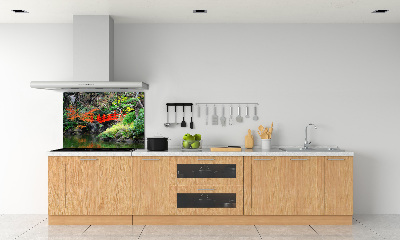 Achterwand keuken Japanse tuin