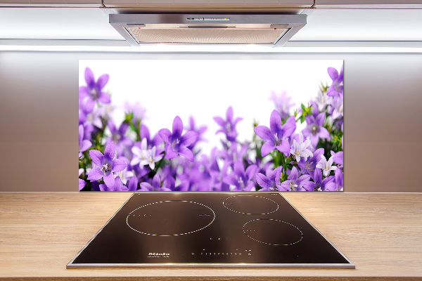 Achterwand keuken Paarse klokjes