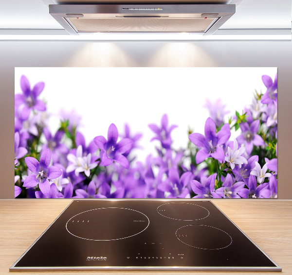 Achterwand keuken Paarse klokjes