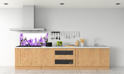 Achterwand keuken Paarse klokjes