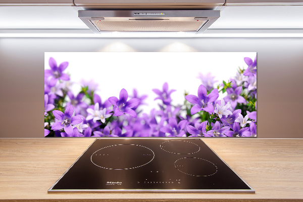 Achterwand keuken Paarse klokjes