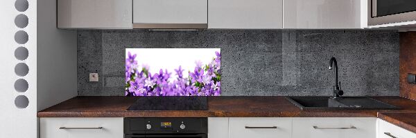 Achterwand keuken Paarse klokjes