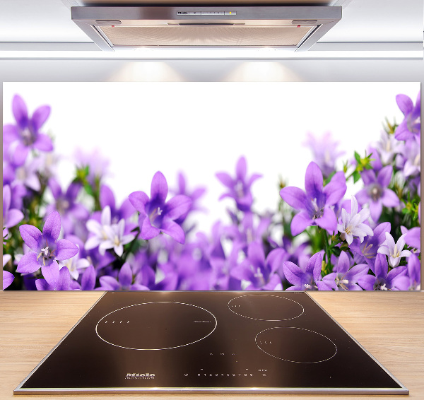 Achterwand keuken Paarse klokjes