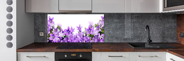 Achterwand keuken Paarse klokjes