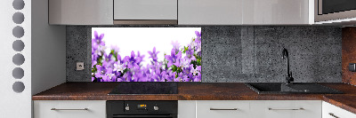 Achterwand keuken Paarse klokjes