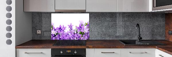 Achterwand keuken Paarse klokjes