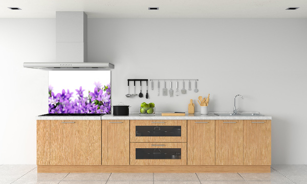 Achterwand keuken Paarse klokjes