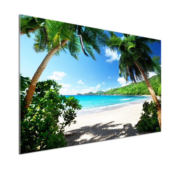 Spatscherm keuken strand op de Seychellen