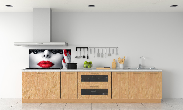 Spatscherm keuken Kanten masker