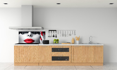Spatscherm keuken Kanten masker