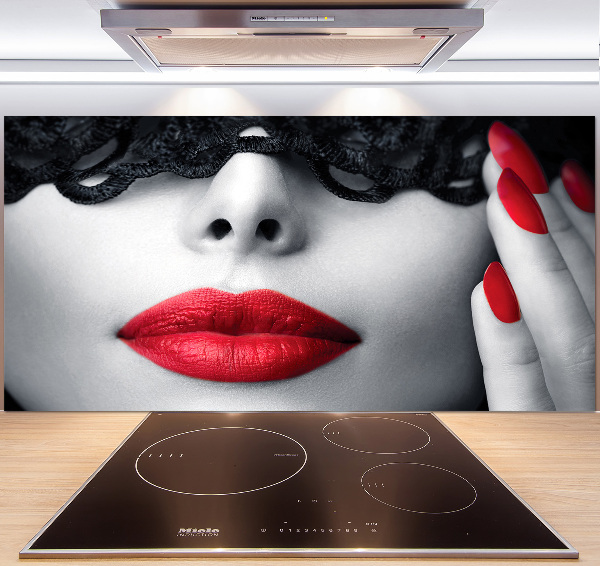 Spatscherm keuken Kanten masker