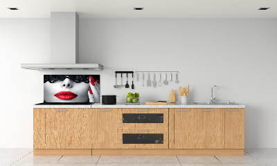 Spatscherm keuken Kanten masker