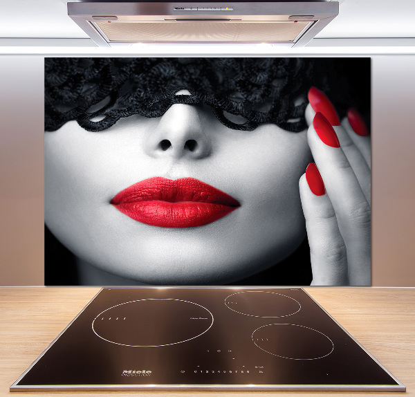 Spatscherm keuken Kanten masker