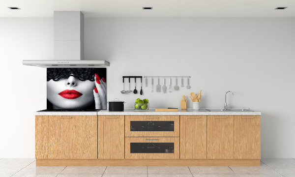 Spatscherm keuken Kanten masker