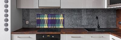 Achterwand keuken Geruite textuur