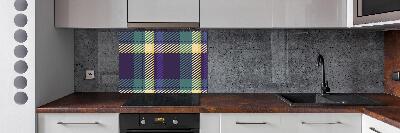 Achterwand keuken Geruite textuur