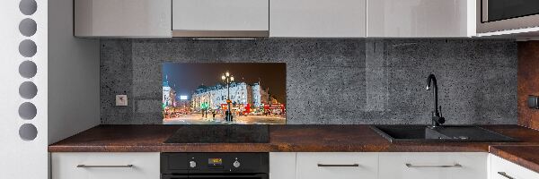 Spatplaat keuken Londen 's nachts