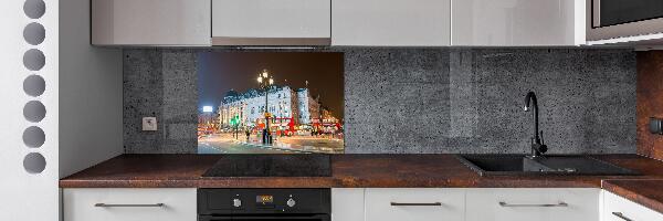 Spatplaat keuken Londen 's nachts