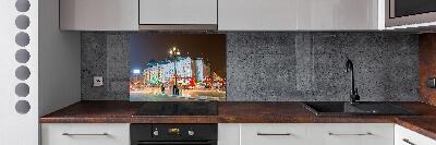 Spatplaat keuken Londen 's nachts