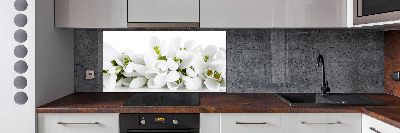 Spatscherm keuken Sneeuwklokjes