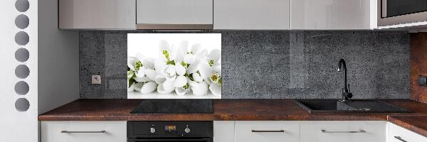 Spatscherm keuken Sneeuwklokjes