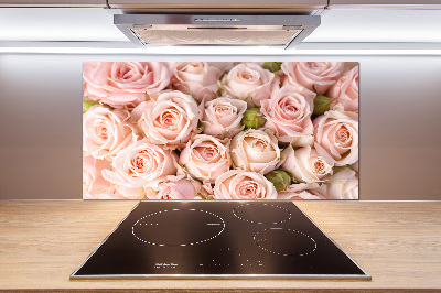 Spatplaat keuken Rozen
