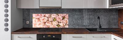 Spatplaat keuken Rozen