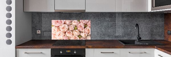 Spatplaat keuken Rozen