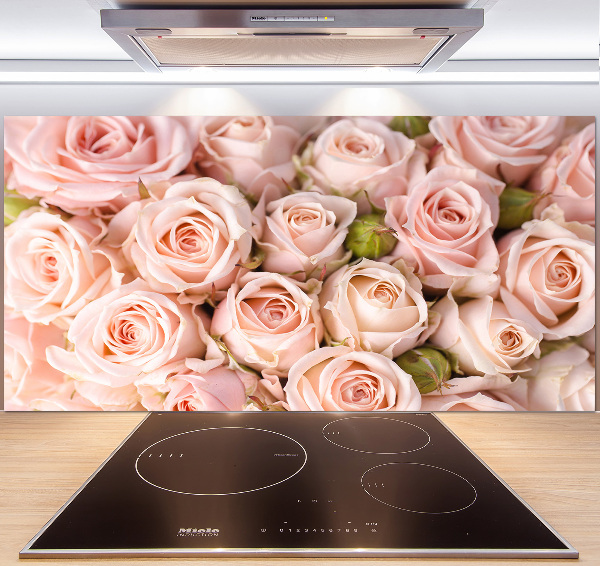 Spatplaat keuken Rozen