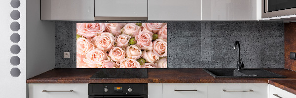 Spatplaat keuken Rozen