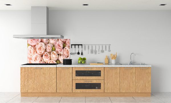 Spatplaat keuken Rozen