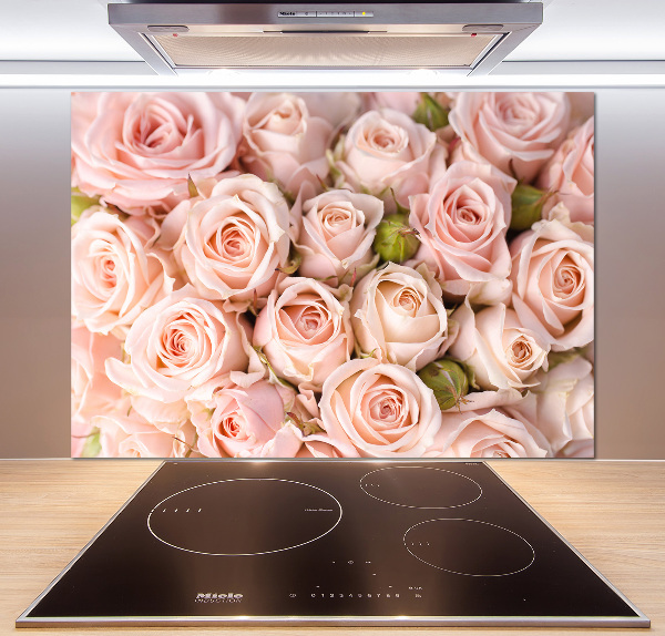 Spatplaat keuken Rozen
