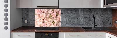 Spatplaat keuken Rozen