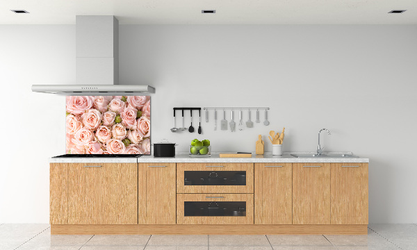 Spatplaat keuken Rozen