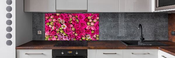 Keuken achterwand Rozen